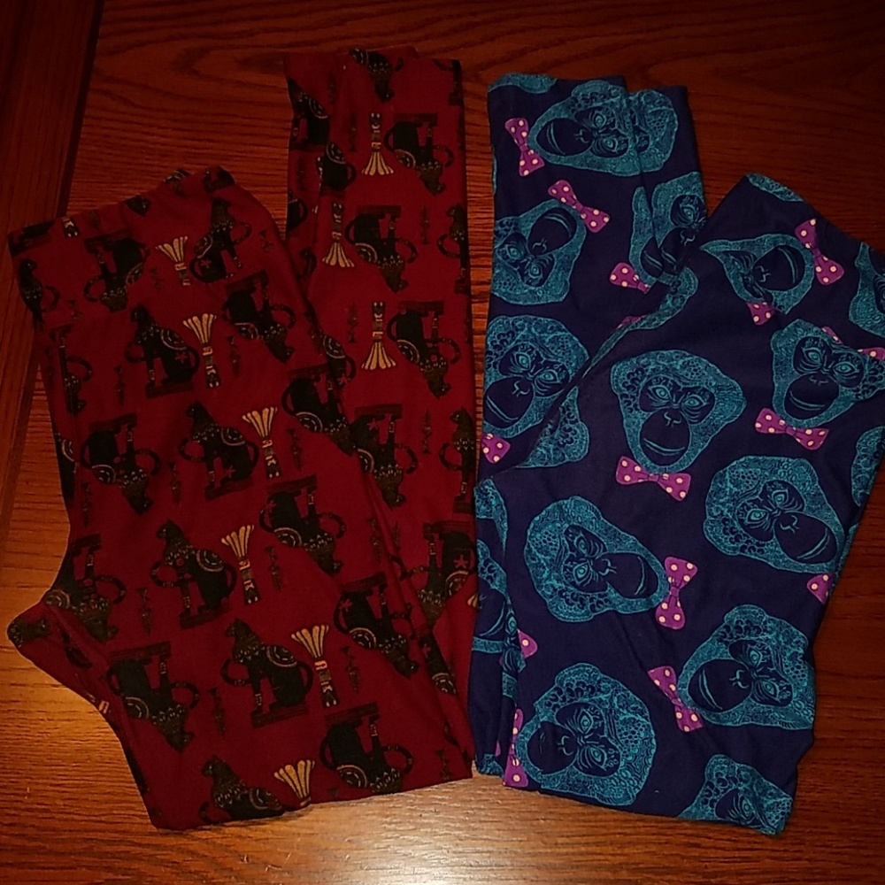 Lularoe Os Unicorn Leggings, 2 Pair - image 1
